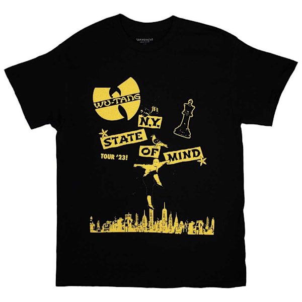 Wu-Tang Clan Unisex Vuxen Tour ´23 NY State Of Mind Ryggtryck Black M