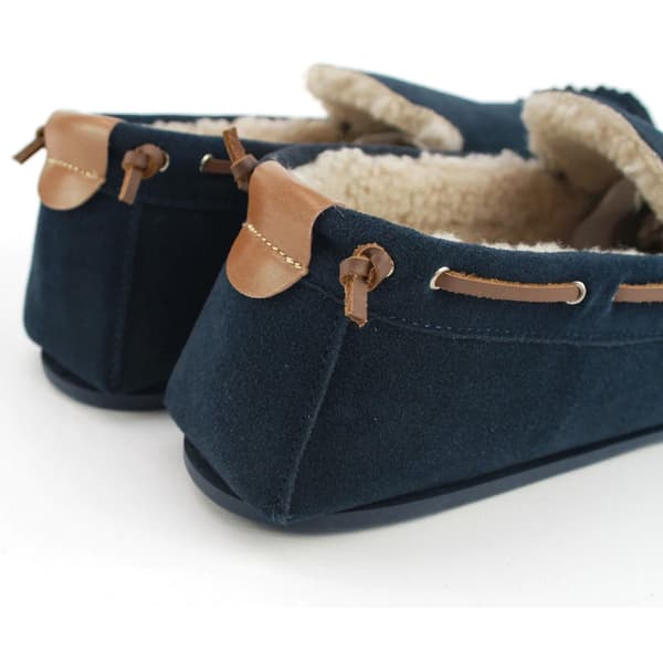 Eastern Counties Leather Herr Owen Berber Mocka-tofflor 10 UK Navy 10 UK