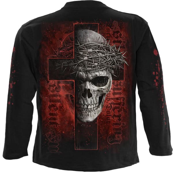 Spiral Direct Unisex Vuxen Silent Suffering Rygg- & Ärmtryck Black M