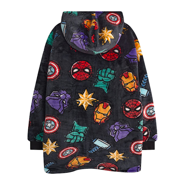 Marvel Pojkar Ikoner Filt Hoodie One Size Flerfärgad Multicoloured One Size