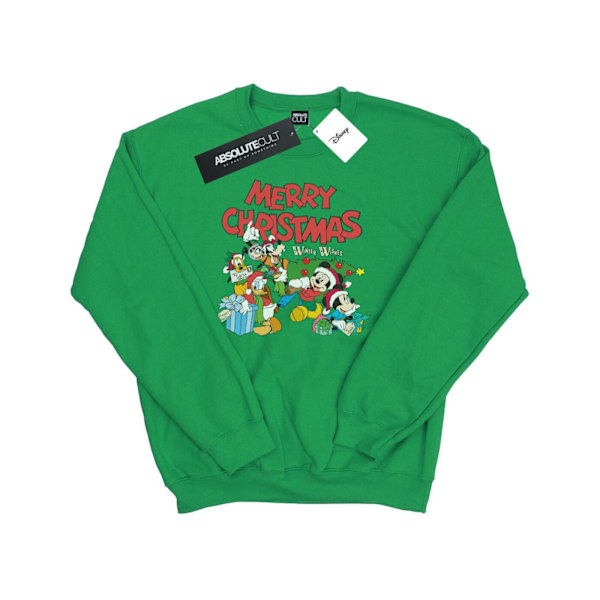 Disney Herr Mickey And Friends Winter Wishes Sweatshirt XXL Irländsk Grön Irish Green XXL