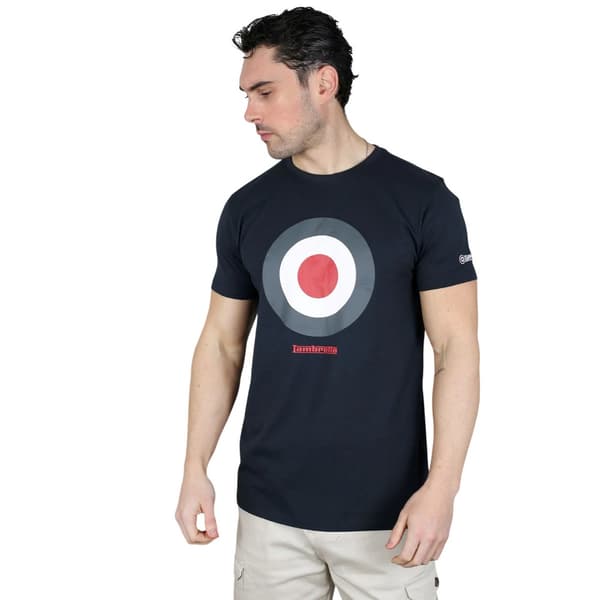 Lambretta Herr Target Bomulls T-shirt M Marinblå Navy M