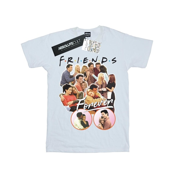 Friends Dam/Damer Forever Collage Bomull Boyfriend T-Shirt White XXL