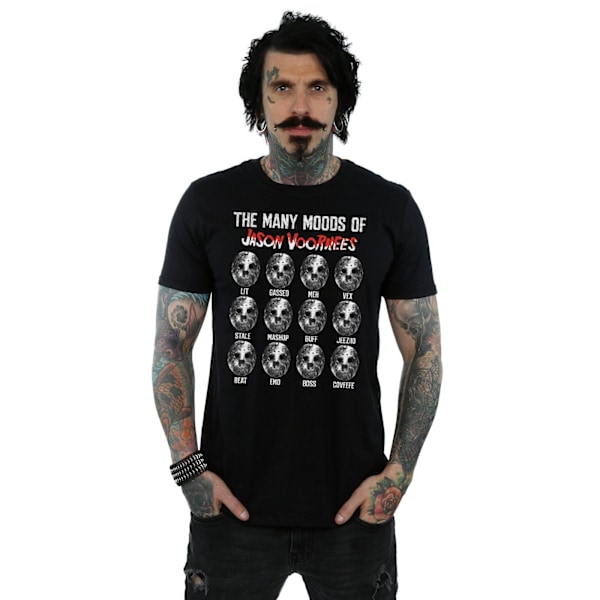 Fredag den 13:e herr The Many Moods Of Jason Voorhees T-shirt M Bla Black M