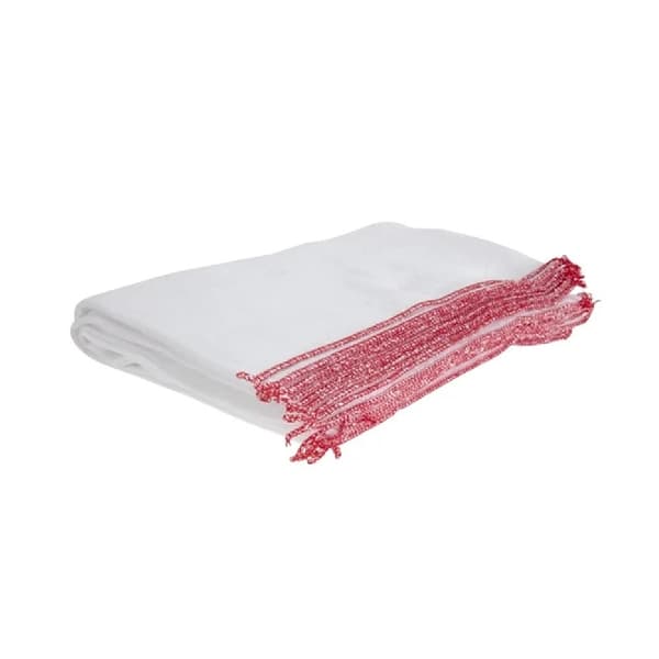 Blekt Disktrasor (10-pack) 25 cm Vit/Röd White/Red 10in