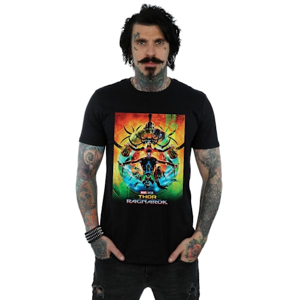 Marvel Studios Herr Thor Ragnarok Poster T-Shirt 3XL Svart Black 3XL