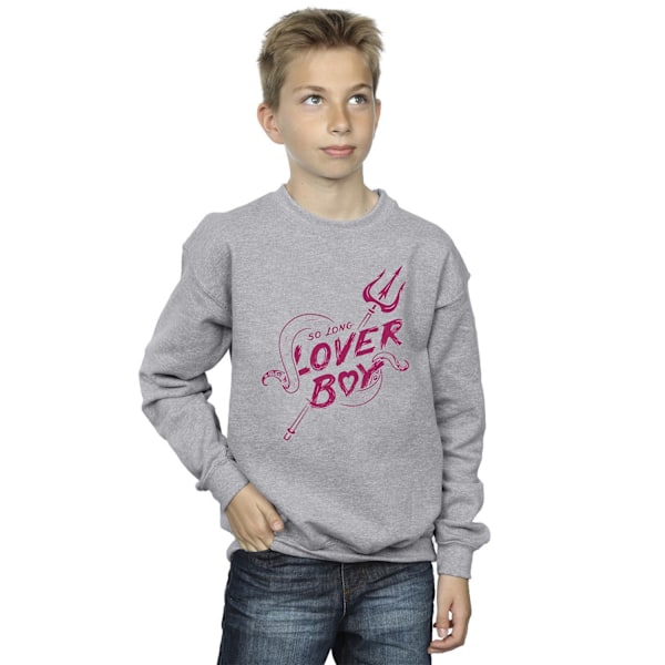 Disney Boys Villains Ursula Lover Boy Sweatshirt 7-8 år Spor Sports Grey 7-8 Years