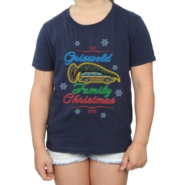 National Lampoon's Christmas Vacation Girls Griswold Family Chr Navy Blue 12-13 Years