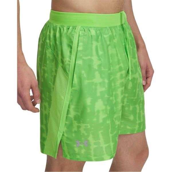 Under Armour Herr Performance Mönstrade Lätta Atletiska Löparshorts Green S