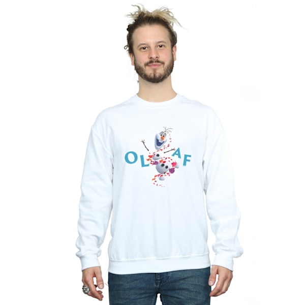 Disney Herr Frozen 2 Olaf Leaf Jump Sweatshirt S Vit White S