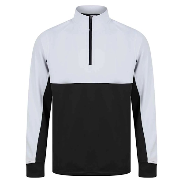Finden & Hales Barn/Barn Quarter Zip Fleece Tröja 5-6 År Black/White 5-6 Years