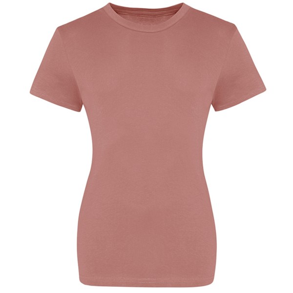 AWDis Just Ts Dam/Kvinnor The 100 Girlie T-Shirt 8 UK Dusty P Dusty Pink 8 UK