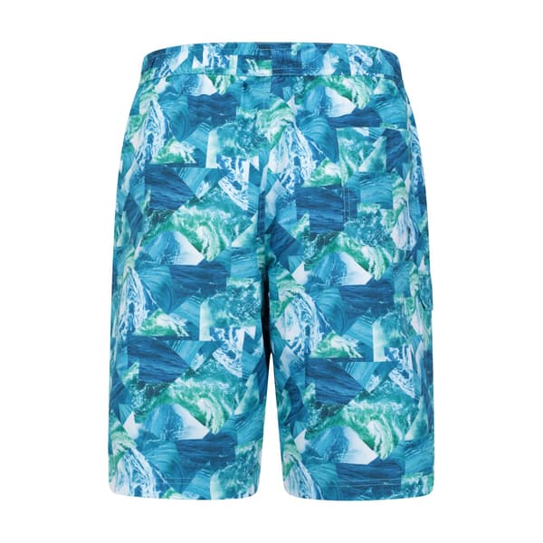 Mountain Warehouse Herr Ocean Mönstrade Boardshorts S Teal Teal S
