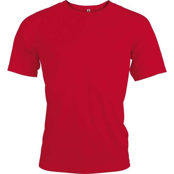 Kariban Mens Proact Sport / Tränings T-Shirt 2XL Röd Red 2XL