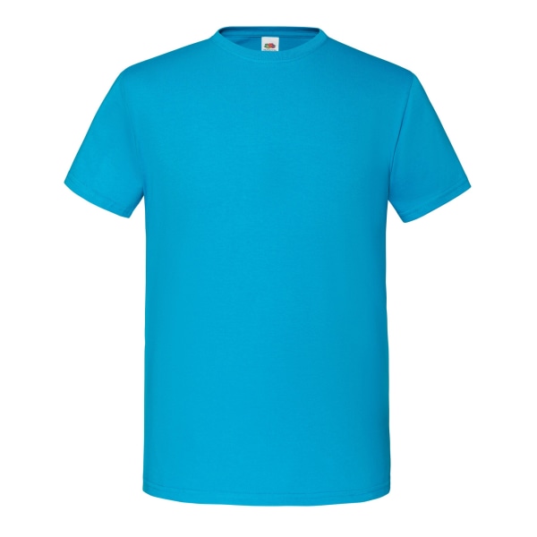 Fruit Of The Loom Mens Iconic Premium Ringspun Cotton T-Shirt X Azure Blue XL