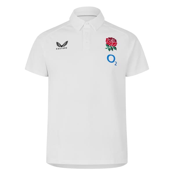 Castore Rugby Pikétröja i Polyester för Herr 3XL Vit White 3XL
