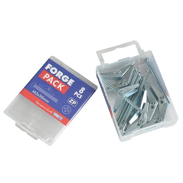 Forgefix Gipsskiva Fjäder Toggle Zp M3 X 50mm Forgepack 8 On Multi Colour One Size