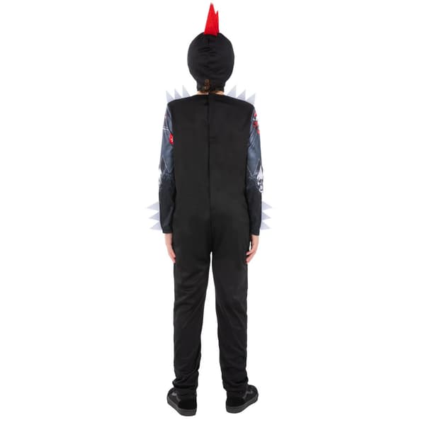 Smiffys Barn/Barn Punk Skelett Kostym 7-9 År Svart Black 7-9 Years