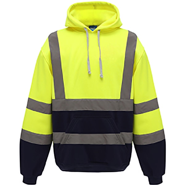 Yoko Hi Vis Reflex Hoodie för män 3XL Hi Visibility Gul/Adm Hi Visibility Yellow/Admiral Navy 3XL