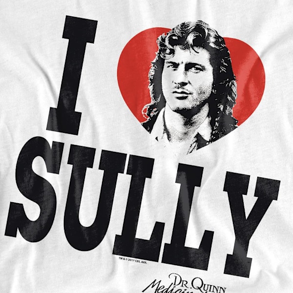 Dr. Quinn, Medicine Woman Herr I Heart Sully T-Shirt XXL Vit White XXL
