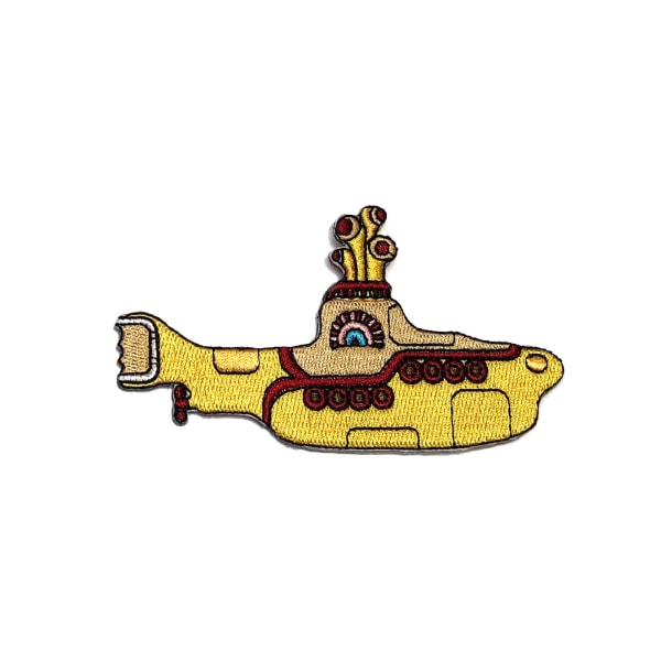 The Beatles Yellow Submarine Ubåt Iron On Patch 5cm Gul Yellow 5cm