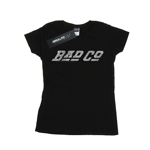 Bad Company Dam/Damer Rak Logotyp Bomull T-shirt M Svart Black M