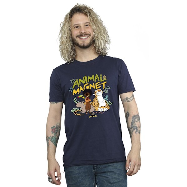 Disney Encanto Animal Magnet T-shirt för män, marinblå, 5XL Navy Blue 5XL