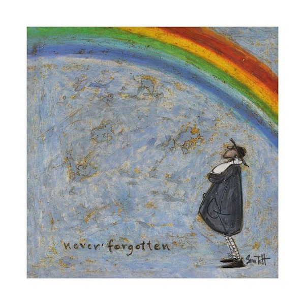Sam Toft Never Forgotten Print 40cm x 40cm Blå/Flerfärgad Blue/Multicoloured 40cm x 40cm