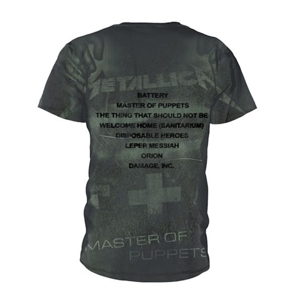 Metallica Unisex Adult Master Of Puppets T-Shirt XXL Grå Grey XXL
