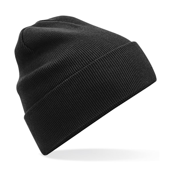 Beechfield Original Cuffed Organic Cotton Beanie One Size Black Black One Size