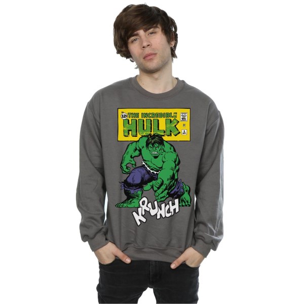 Marvel Mens Hulk Krunch Sweatshirt L Charcoal Charcoal L