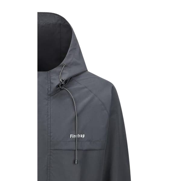 Firetrap Herr Hooded Windbreaker L Svart Black L