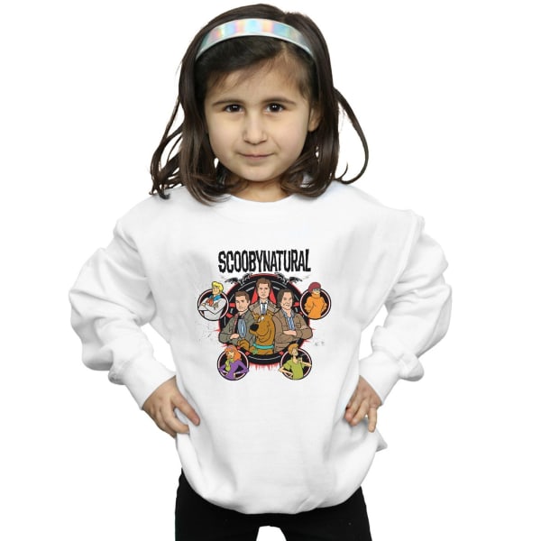 Scoobynatural Girls Characters Star Sweatshirt 7-8 år Vit White 7-8 Years