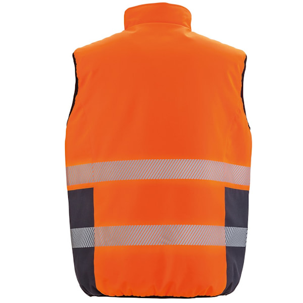 SAFE-GUARD by Result Herr Reversibel Väst XL Fluorescerande Orange Fluorescent Orange/Navy XL