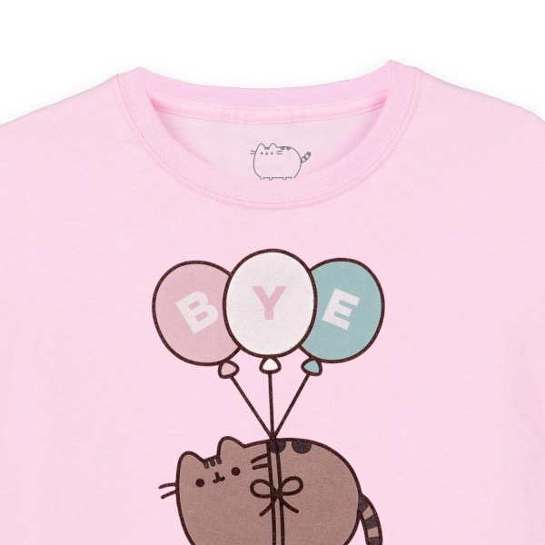 Pusheen Girls Bye Balloons Kortärmad T-shirt 9-10 Years Pin Pink 9-10 Years