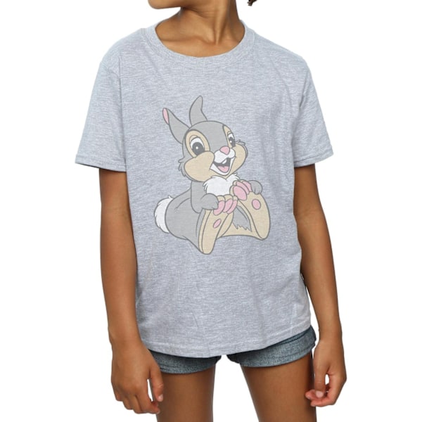 Bambi Girls Classic Thumper T-Shirt 7-8 år Vit White 7-8 Years