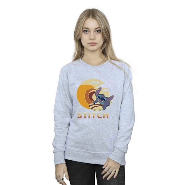 Disney Dam/Kvinnor Lilo & Stitch Sommarvågor Sweatshirt XL S Sports Grey XL
