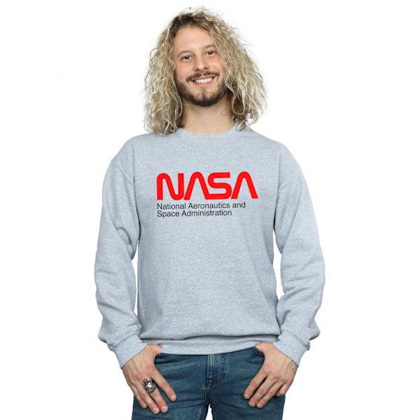 NASA Herr Aeronautics And Space Sweatshirt 3XL Sports Grey Sports Grey 3XL