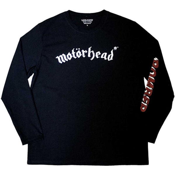 Motorhead Unisex Adult Bomber Back & Sleeve Print Long-Sleeved Black M
