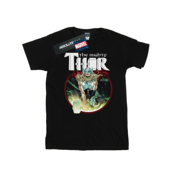 Marvel Girls The Mighty Thor Poster T-shirt bomull 7-8 år Bl Black 7-8 Years