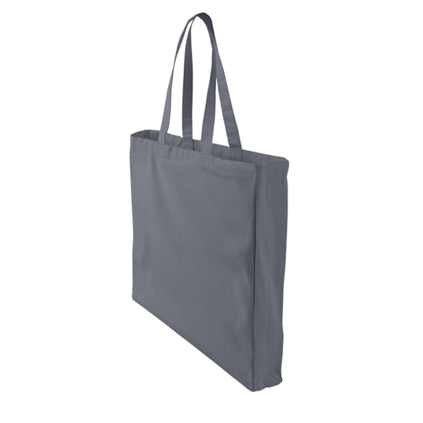 Westford Mill Classic Canvas Shopper One Size Graphite Grey Graphite Grey One Size