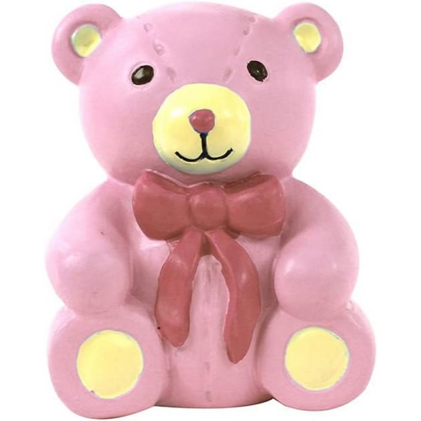 Anniversary House Teddy Bear Cake Topper One Size Rosa Pink One Size