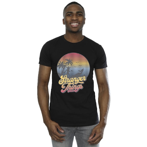 Netflix Stranger Things LA Gradient T-shirt 4XL Svart Black 4XL