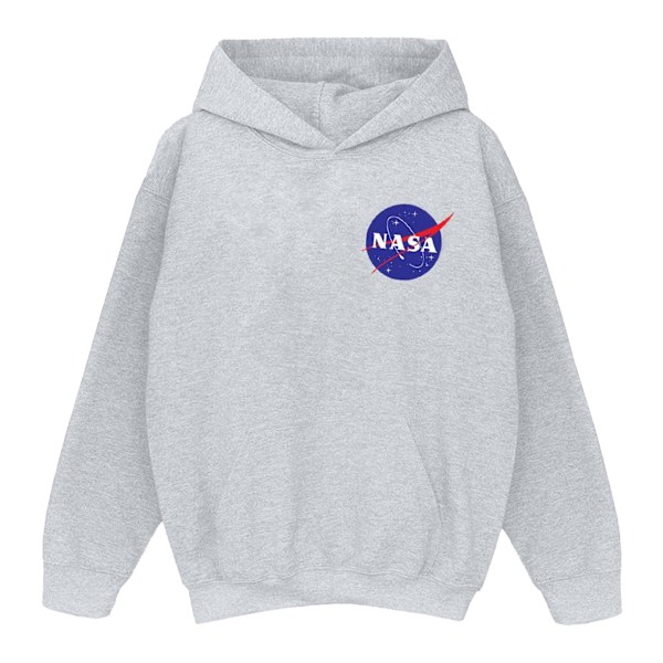 NASA Boys Classic Insignia Chest Logo Hoodie 5-6 år Sports G Sports Grey 5-6 Years