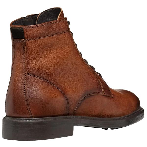 Geox Herr Tiberio Lackläder Ankel Snörstövlar 7 UK Cogna Cognac 7 UK