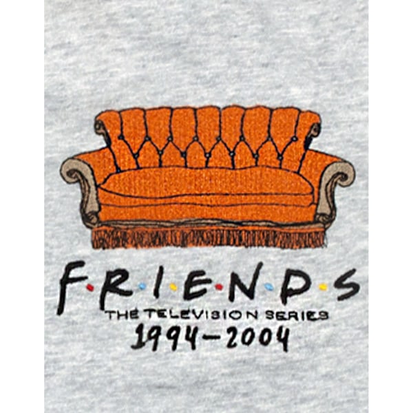 Friends Girls Central Perk Soffa Crop T-Shirt 11-12 År Grå M Grey Marl 11-12 Years