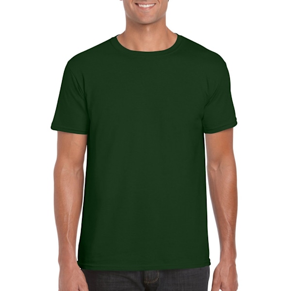 Gildan Mäns Soft Style Ringspun T-shirt L Skog Forest L