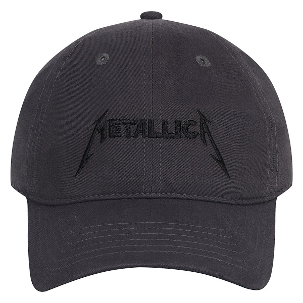 Amplified Metallica Broderad Kep One Size Charcoal Charcoal One Size