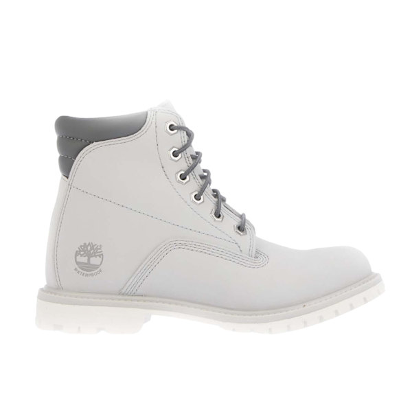 Timberland Dam/Damer Grain Läder Snörning Vattentäta Stövlar Grey 4.5 UK