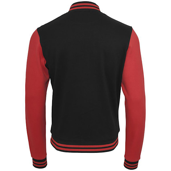 Bygg ditt varumärke Herr Sweat College Jacka 3XL Svart/Röd Black/Red 3XL